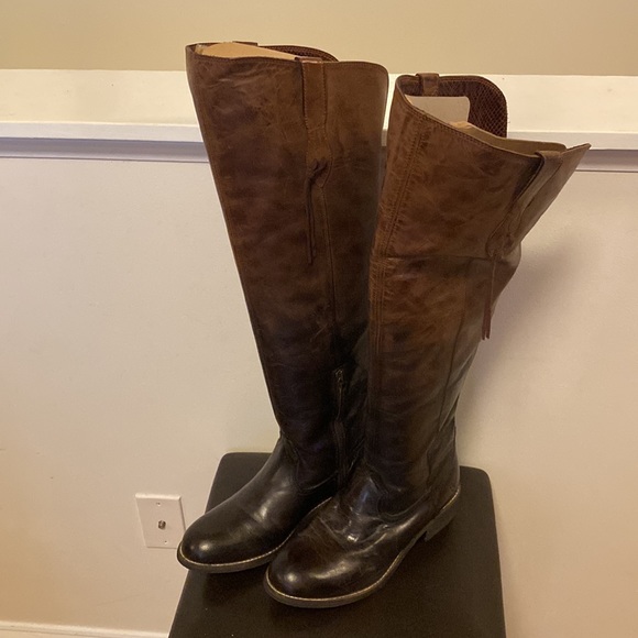 Ariat Farrah Sassy OTK Boots in Chocolate Ombré - Picture 2 of 5
